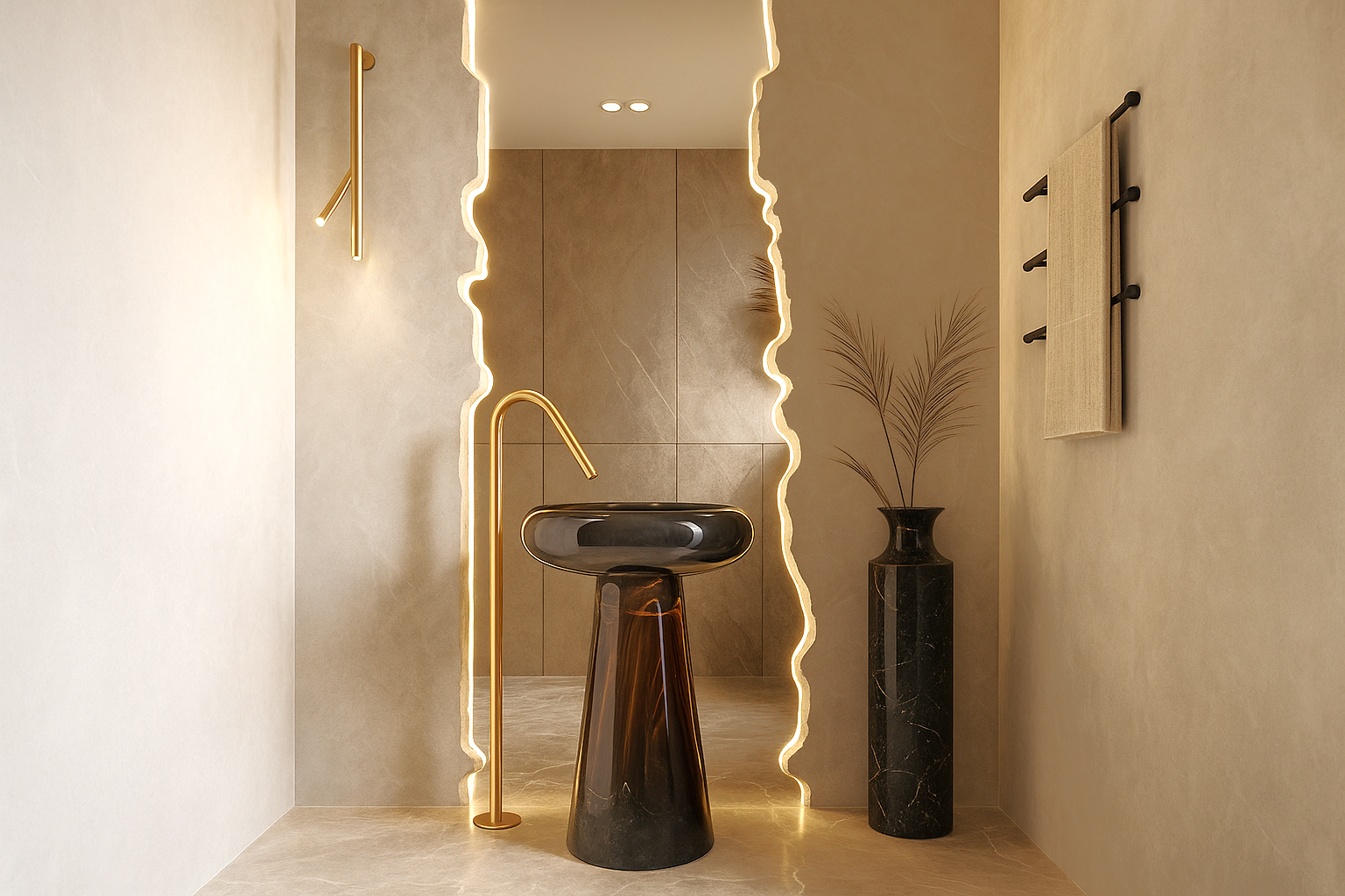 Modern Powder Room, Palm Jumeirah